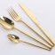 Pink Colored Handle Flatware Sets 304 Stainless Steel Gold Cutlery Set For Wedding