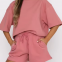 Custom Women Summer Shorts Sets 100% Cotton Short Sleeve T Shirt Shorts 2 Pieces Set From Bangladesh