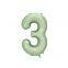 40 Inch Popular New Products Olive Green Large Balloon Big Number 0-9 Aluminum Foil Balloon Party Supplies Decorations