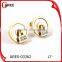 Golden earring designs for women lock earrings