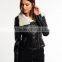 2015 Winter Black Faux Leather Biker Jacket