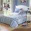 hot sale spring cotton twill reactive flocked printing home use bedding sets