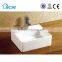 Shower best selling square bathroom face ceramic wash hand white color basin