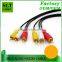 SLT Hot Sell 3RCA TO 3RCA Stereo Audio Video Cable