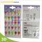 Non-toxic Candy shape 3D custom puffy PVC sticker