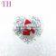 2016 top selling Father Christmas design young girl earring costume locket jewelry set for lady