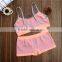 Young Girl Camisole Seamless Underwear Set Top Tank&Boxer shorts