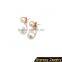BEST SELLING Ladies Pearl Stud Earrings 1x2" Double Pearl Earrings/