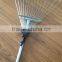 15 Teeth telescope Handle steel garden rake