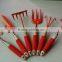 6pcs Wooden Handle Garden hand Tools Trowel Fork Rake Hoe