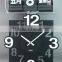 Retro auto flipwall wall clock with calender