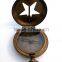 Push Button Pocket Brass Sundial Compass Antique Nautical pendant compass 13242