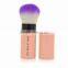 Pink Synthetic Hair Retractable Refillable Powder Brush