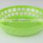 High quality round shaped food grade PS plastic fruit basket
