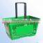 roller plastic market baskets made of new pp