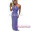 Light Blue Loose Fit Maxi fashion sleeping chiffon custom maxi dress