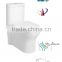 Hot selling elegant design Eco-Friendly High Efficiency one piece WC toilet bowl with Soft-closing Cover