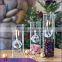 home decoration wedding decor tall glass candle holders                        
                                                Quality Choice