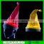 Hot special decoration optic fiber lighted colored santa hats