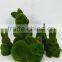 high simulation wholesale green grass rabbit fake rabbit eater decoration