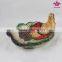 Thanksgiving Day Wholesale Ceramic Turkey Plate with full handpainted                        
                                                Quality Choice