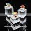 3 tiers clear excellent carftship acrylic riser/acrylic jewelry display stand/acrylic ring holder Shenzhen factory