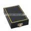 Black medal spring hinge packaging box with round head rivet for medals