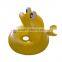 yellow fish baby shade pool,inflatable fish-shape baby boat with canoy