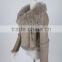 2016 Warm Locomotive Suit Lamb Shearing Fur Short Jacket With Zipper