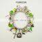Wholesale fashion new design vintage metal flower charms chains bracelet