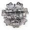 Noble Fashion Gun Black Crystal Rhinestone Brooch Bouquet for wedding women pins