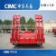 CIMC Lowbed Tractor Trailer, 3 Axle Low Bed Construction Trailer On Low Price