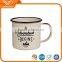 Best selling metal mugs ceramic coffee mug custom printed enamel coffee cup