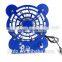 Kongfu Panda 5v dc Usb Power Metal Frame Small Portable Usb Fan