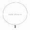 New 2016 Fashion Charm Necklace Black Wire Anime Hoop Three Color Glaze Tiny Kitty Cat Pendant Chain Necklaces For Girl