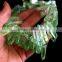 Green aura of titanium coating on quartz crystal necklace for healing