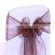 Hot selling organza sashes Wedding Banquet Organza Chair Cover Sashes