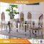 Italian Modern Simple Natural Marble Platner Dining Table