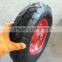 Square pattern wheelbarrow wheel 4.00-8 with metal rim