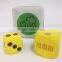 Melors Eva Foam Square Colorful EVA Dice With Digits OEM Eva Foam Dice Set