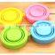 Outdoor colorful collapsible silicone folding cup