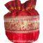 Latest indian cotton silk small bag potli bag