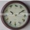 Round 10 inch plastic wooden-looking Wall clock