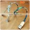 2016 trending products 2 in 1 charging sync data cable stylish zipper usb cable for iphone 6