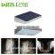 Waterproof Solar Powered Fence Post Light Motion Sensor Outdoor Garden Patio Path Wall Mount Gutter Fence Light Security Lamp