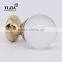Furniture Gold Finish Cabinet Dresser Crystal Glass Knob