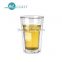 high borosilicate double wall different shape coffee mugs for 300ml