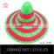 2016 Fashionable sombrero hat and colorful 100% bamboo mexican hat adult party promotional sombrero mexican hat