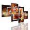 modern group abstract painting flowers