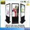 46 inch rolling caption full hd digital totem advertising display stand kiosk